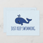 ジャスト保スイミングクジラ シーズンポストカード (正面/裏面)