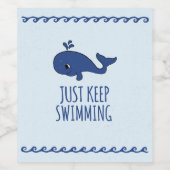 ジャスト保スイミングクジラ ワインラベル (シングルラベル)