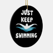 ジャスト保スイミングスポート泳ぐ人 セラミックオーナメント (右)