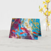 ジャスト保スイミングフェルトアートカードミシェル・バラント カード (黄色い花)