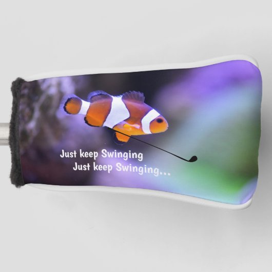 ジャスト保スイングピエロフィッシュゴルファー ゴルフヘッドカバー (正面)