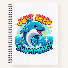 ジャスト保ースイミングイルカ ノートブック