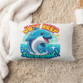 ジャスト保ースイミングイルカ ランバークッション (ブランケット)