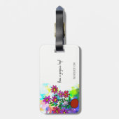 ジャスト保旅行かわいい荷物タグ ラゲッジタグ (裏面縦)