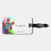 ジャスト保旅行かわいい荷物タグ ラゲッジタグ (裏面横)