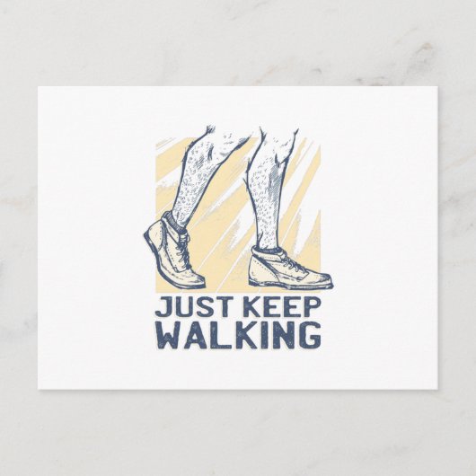 ジャスト保歩く ポストカード (正面)