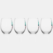 ジャスト別の日ヴァレンティネスハートスカル ステムなしワイングラス (右)