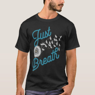 ジャスト呼吸ダンデリオンワイルドフラワーボタニカル自然 Tシャツ