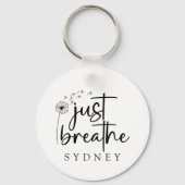 ジャスト呼吸ダンデリオン名前をカスタムする キーホルダー (正面)