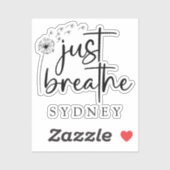 ジャスト呼吸ダンデリオン名前をカスタムする シール (シート)