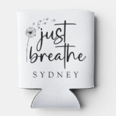 ジャスト呼吸ダンデリオン名前をカスタムする 缶クーラー (裏面)