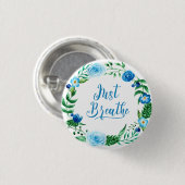 ジャスト呼吸フローラブルーリース 缶バッジ (正面&裏面)