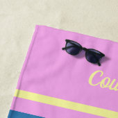 ジャスト呼吸ヴィンテージエンジェルパーソナライズされた ビーチタオル (インサイチュ)