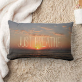ジャスト呼吸引用文 ランバークッション (ブランケット)