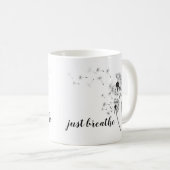 ジャスト呼吸感動的引用文モダンタンデロン コーヒーマグカップ (正面右)