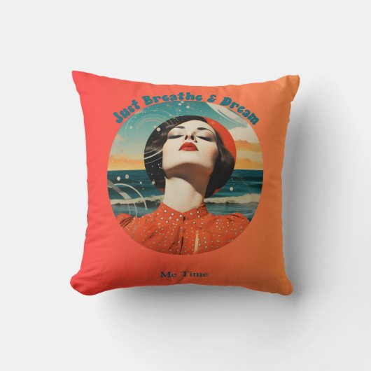 ジャスト呼吸&ドリームレトロマイタイム クッション (正面)