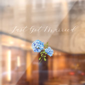 ジャスト得結婚した |あじさい結婚の車 ウィンドウサイン (シート2)