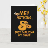 ジャスト歩くマイスネーク引用文 カード (黄色い花)