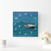 ジャスト浮動のまわりに壁時計 スクエア壁時計 (ホーム)