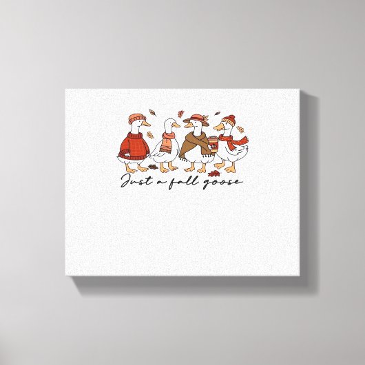 ジャスト秋クラシックグースTシャツ キャンバスプリント (正面)