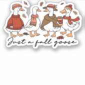 ジャスト秋クラシックグースTシャツ シール (正面)