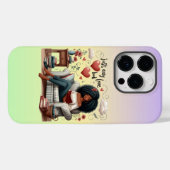 ジャスト簡単ラブブック、アフリカ系アメリ読カ人ガール Case-Mate iPhoneケース (裏面 (横))