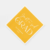 ジャスト素晴らしいグラーおもしろいドイエロー2022卒業 スタンダードランチョンナプキン (角)