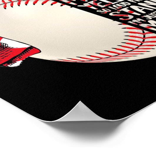 ジャスト誇りを持ったママと私の息子の野球ママ ポスター (角)