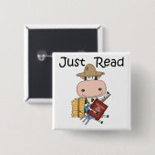 ジャスト読 缶バッジ (正面&裏面)
