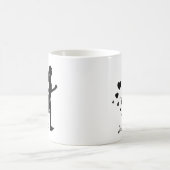 ジャスト走おもしろいラヴ走ハート コーヒーマグカップ (中央)