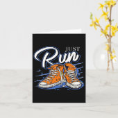 ジャスト走ランバイアスロンジョギングトライアスロン走ス カード (黄色い花)
