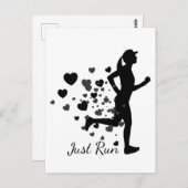 ジャスト走名前をカスタムするランナーズマラソンイベント ポストカード (正面/裏面)