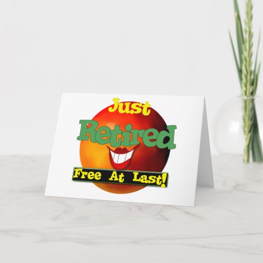 ジャスト退職した カード (正面)