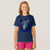 ジャスト開花タイポグラフィ Tシャツ (正面フル)
