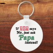 ジャスト頼パパ キーホルダー (正面)