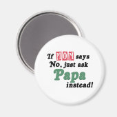 ジャスト頼パパ マグネット (正面/裏面)