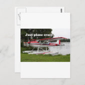 ジャスト飛行機熱狂する:セスナ浮動飛行機、アラスカ ポストカード (正面/裏面)