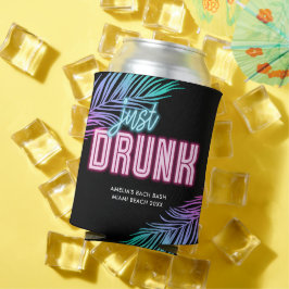 ジャスト飲ネオンブルー&ピンクトロピカルバッハ 缶クーラー