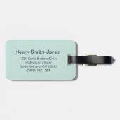 ジャスト魚釣りタータンチェック魚id荷物札 ラゲッジタグ (裏面横)