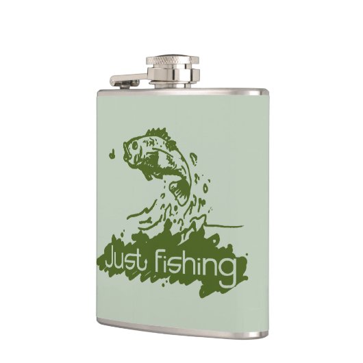 ジャスト魚釣りフィッシャーマンズグリーンお尻フラスコ フラスク (左)