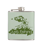ジャスト魚釣りフィッシャーマンズグリーンお尻フラスコ フラスク (正面)