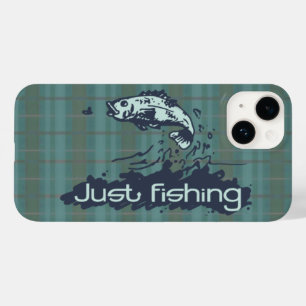 ジャスト魚釣りメンズタータンチェック緑 Case-Mate iPhone 14ケース