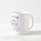 ジャスト·ア·ガールズ·ダンス·ギフトタップ·タップ·ダンサー コーヒーマグカップ (正面右)