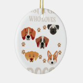 ジャスト・ア・ガール・ラブズ・ドッグ・ラバー セラミックオーナメント (右)