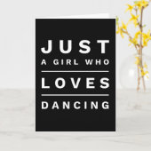 ジャスト・ア・ガール・踊り カード (黄色い花)