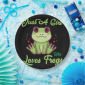 ジャスト・ガール・ファン・フロッグ・デザイン ペーパープレート (パーティー)