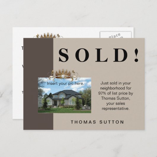 ジャスト・セ実在エステートはがきクラウン ポストカード (正面/裏面)