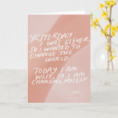 ジャスト・ビコーズ カード (黄色い花)