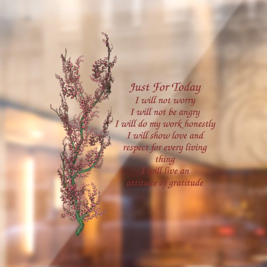 ジャスト・フォー・トゥデイ・感動的祈りの言葉  ウィンドウサイン (シート2)