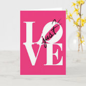 ジャスト ラブ ボールド ポップアート カード (黄色い花)